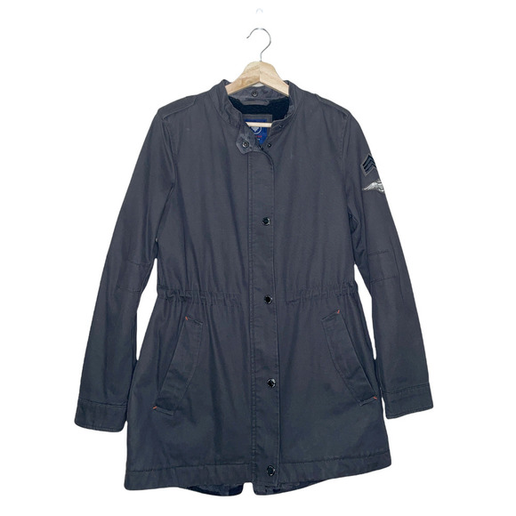 Halifax Traders Coat Womens Small S Gray Military Style Cotton Lined Outerwear - Picture 1 of 12